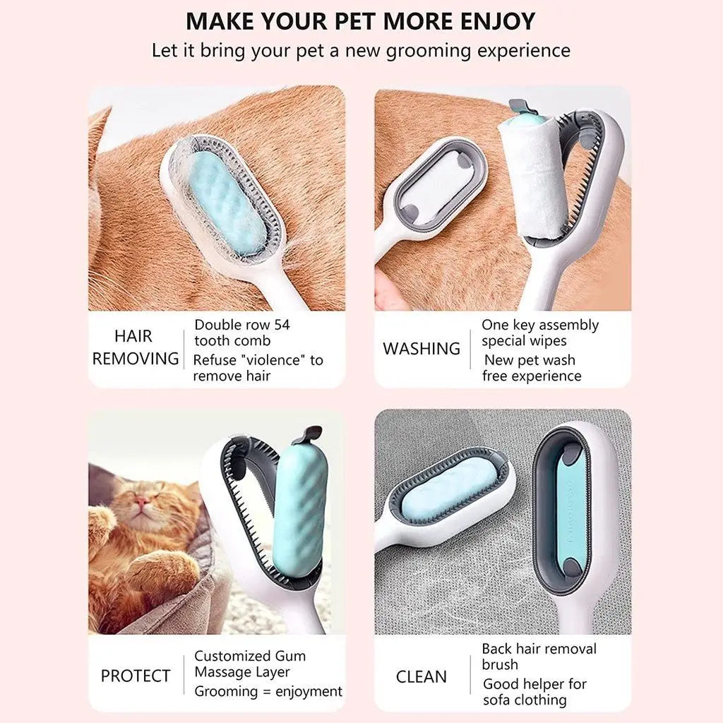 Escova de Cabelo Profissional para Gatos e Cães