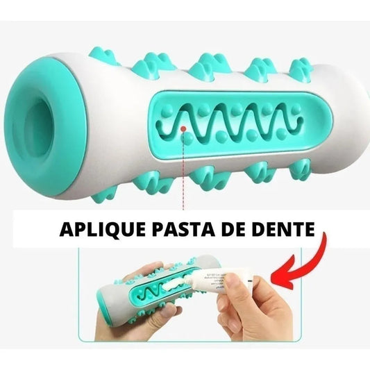 Brinquedo Mastigável Interativo para Pets Limpeza de Dentes e Antiestresse