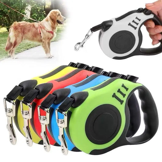Guia Retrátil Automática de 5 Metros para Cães e Gatos