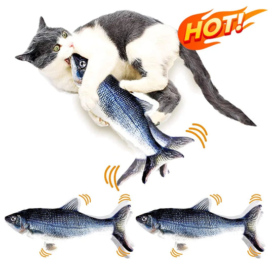 Peixe Elétrico Interativo com Movimento para Gatos e Cães