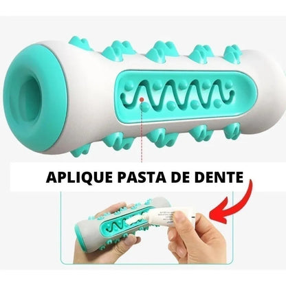 Brinquedo Mastigável Interativo para Pets Limpeza de Dentes e Antiestresse