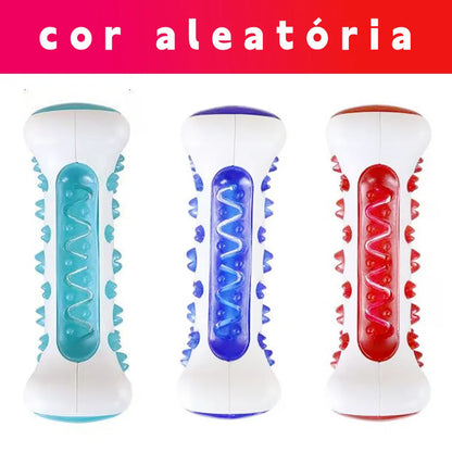 Brinquedo Mastigável Interativo para Pets Limpeza de Dentes e Antiestresse