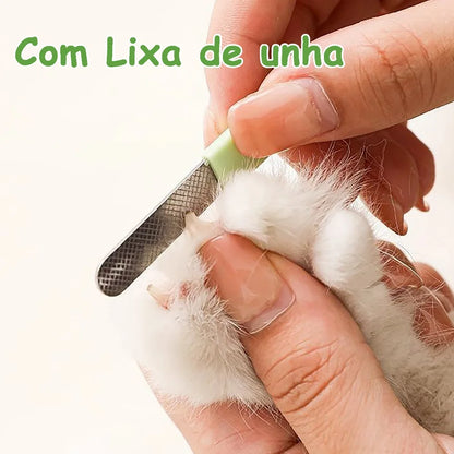 Cortador de Unhas com LED para Cães e Gatos