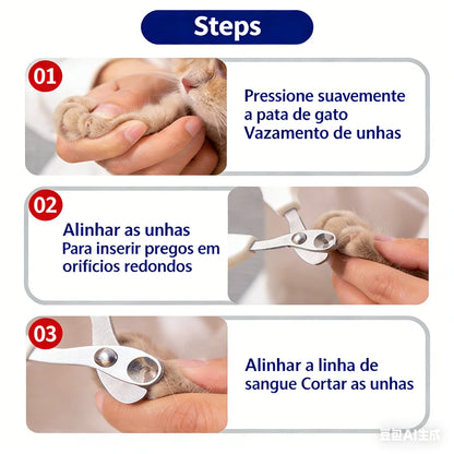 Cortador de Unhas com LED para Cães e Gatos